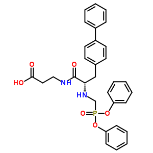 147862-03-1  3-{[(2S)-3-(biphenyl-4-yl)-2-{[(diphenoxyphosphoryl)methyl]amino}propanoyl]amino}propanoic acid (non-preferred name)
