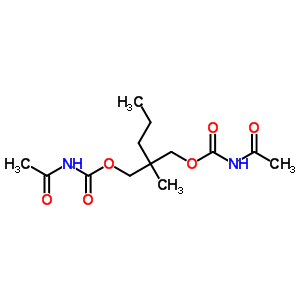 1672-86-2  2-{[(acetylcarbamoyl)oxy]methyl}-2-methylpentyl acetylcarbamate (non-preferred name)