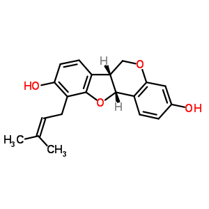 37831-70-2  (6aR,11aR)-10-(3-methylbut-2-en-1-yl)-6a,11a-dihydro-6H-[1]benzofuro[3,2-c]chromene-3,9-diol