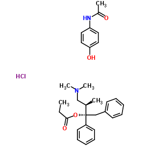 39400-85-6;51059-33-7  (2S,3R)-4-(dimethylamino)-3-methyl-1,2-diphenylbutan-2-yl propanoate - N-(4-hydroxyphenyl)acetamide hydrochloride (1:1:1)