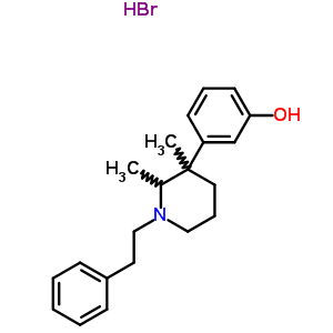 427-98-5  3-[2,3-dimethyl-1-(2-phenylethyl)piperidin-3-yl]phenol hydrobromide (1:1)