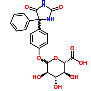 53819-79-7  4-(2,5-dioxo-4-phenylimidazolidin-4-yl)phenyl D-glucopyranosiduronic acid