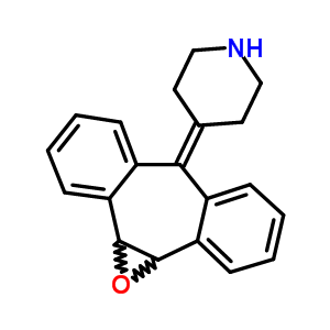 54191-03-6  4-(1a,10b-dihydro-6H-dibenzo[3,4:6,7]cyclohepta[1,2-b]oxiren-6-ylidene)piperidine