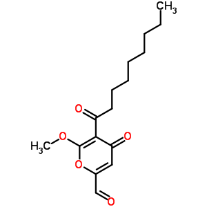 54835-75-5  6-methoxy-5-nonanoyl-4-oxo-4H-pyran-2-carbaldehyde
