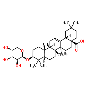 58163-30-7  (3beta)-3-(beta-D-arabinopyranosyloxy)olean-12-en-28-oic acid