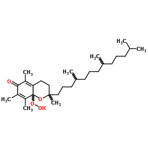 67353-73-5  8a-hydroperoxy-2,5,7,8-tetramethyl-2-(4,8,12-trimethyltridecyl)-3,4-dihydro-2H-chromen-6(8aH)-one