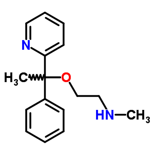 78868-03-8  N-methyl-2-[1-phenyl-1-(pyridin-2-yl)ethoxy]ethanamine