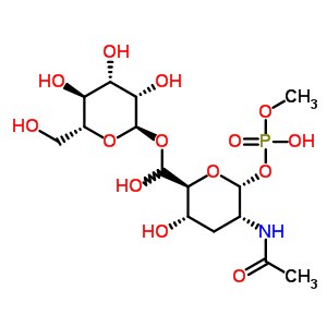 79671-06-0  [(2R,3R,5S,6S)-3-acetamido-5-hydroxy-6-[hydroxy-[(2R,3S,4S,5S,6R)-3,4,5-trihydroxy-6-(hydroxymethyl)tetrahydropyran-2-yl]oxy-methyl]tetrahydropyran-2-yl] methyl hydrogen phosphate