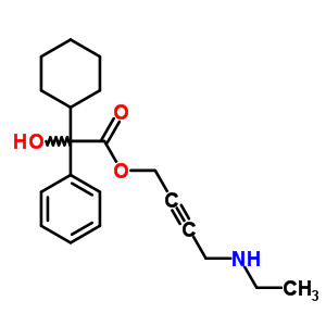 80976-67-6  4-(ethylamino)but-2-yn-1-yl cyclohexyl(hydroxy)phenylacetate