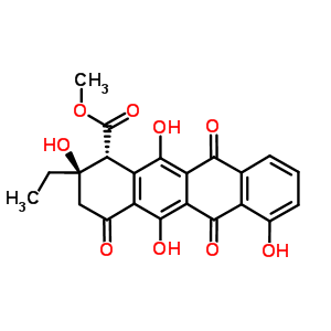 81341-47-1  methyl (1R,2R)-2-ethyl-2,5,7,12-tetrahydroxy-4,6,11-trioxo-1,2,3,4,6,11-hexahydrotetracene-1-carboxylate