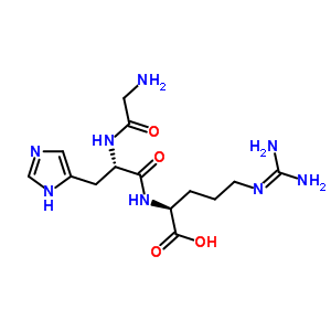 82224-83-7  glycyl-L-histidyl-N~5~-(diaminomethylidene)-L-ornithine