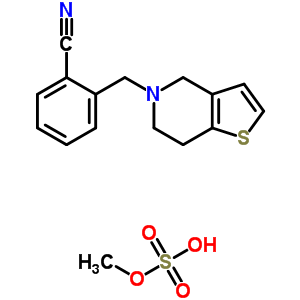 82571-52-6  methyl hydrogen sulfate - 2-(6,7-dihydrothieno[3,2-c]pyridin-5(4H)-ylmethyl)benzonitrile (1:1)