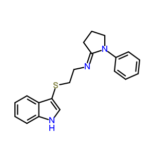 83747-76-6  2-(1H-indol-3-ylsulfanyl)-N-[(2E)-1-phenylpyrrolidin-2-ylidene]ethanamine