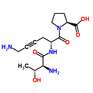 92837-05-3  1-[(2R)-6-amino-2-(L-threonylamino)hex-4-ynoyl]-L-proline
