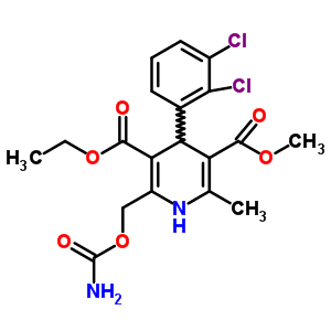 94739-62-5  3-ethyl 5-methyl 2-[(carbamoyloxy)methyl]-4-(2,3-dichlorophenyl)-6-methyl-1,4-dihydropyridine-3,5-dicarboxylate