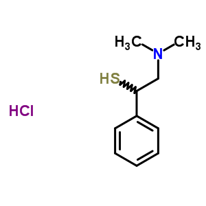 1009-10-5  2-(dimethylamino)-1-phenylethanethiol hydrochloride (1:1)