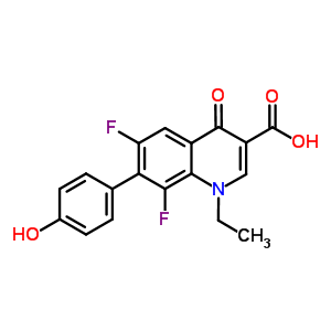 103978-08-1  1-ethyl-6,8-difluoro-7-(4-hydroxyphenyl)-4-oxo-1,4-dihydroquinoline-3-carboxylic acid