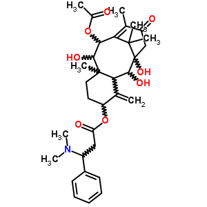 1361-50-8;1361-51-9  10-(acetyloxy)-1,2,9-trihydroxy-13-oxotaxa-4(20),11-dien-5-yl 3-(dimethylamino)-3-phenylpropanoate