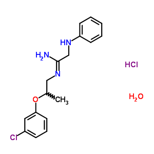 30123-86-5  (1Z)-N'-[2-(3-chlorophenoxy)propyl]-2-(phenylamino)ethanimidamide hydrochloride hydrate