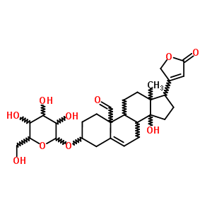468-15-5  3-(hexopyranosyloxy)-14-hydroxy-19-oxocarda-5,20(22)-dienolide