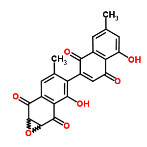 50886-69-6  3-hydroxy-4-(5-hydroxy-7-methyl-1,4-dioxo-1,4-dihydronaphthalen-2-yl)-5-methyl-1a,7a-dihydronaphtho[2,3-b]oxirene-2,7-dione