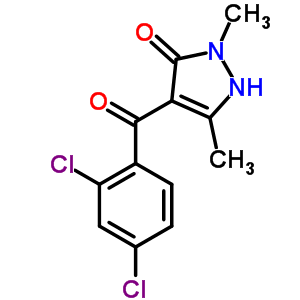 58010-98-3  4-(2,4-dichlorobenzoyl)-2,5-dimethyl-1,2-dihydro-3H-pyrazol-3-one