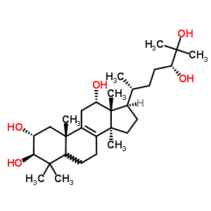 64971-22-8  (2alpha,3beta,5xi,12alpha,24R)-lanost-8-ene-2,3,12,24,25-pentol