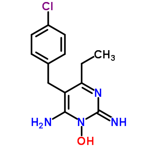 67412-31-1  (2E)-6-amino-5-(4-chlorobenzyl)-4-ethyl-2-iminopyrimidin-1(2H)-ol