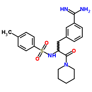 73438-63-8;80457-09-6  3-[2-{[(4-methylphenyl)sulfonyl]amino}-3-oxo-3-(piperidin-1-yl)propyl]benzenecarboximidamide