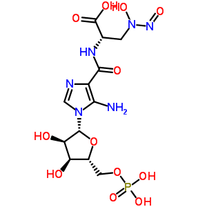 76573-09-6  N-{[5-amino-1-(5-O-phosphono-beta-D-ribofuranosyl)-1H-imidazol-4-yl]carbonyl}-3-[hydroxy(nitroso)amino]-L-alanine