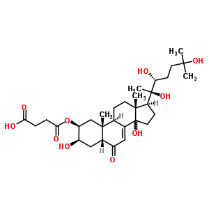 78832-67-4  4-oxo-4-{[(2beta,3beta,5beta,14xi,22R)-3,14,20,22,25-pentahydroxy-6-oxocholest-7-en-2-yl]oxy}butanoic acid