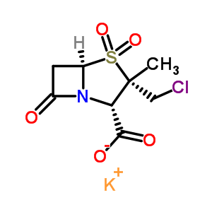79634-05-2  potassium (2S,3S,5R)-3-(chloromethyl)-3-methyl-7-oxo-4-thia-1-azabicyclo[3.2.0]heptane-2-carboxylate 4,4-dioxide