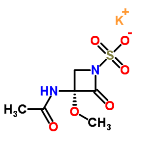 79720-08-4  potassium (3R)-3-(acetylamino)-3-methoxy-2-oxoazetidine-1-sulfonate 79720-08-4  potassium (3R)-3-(acetylamino)-3-methoxy-2-oxoazetidine-1-sulfonate