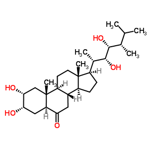 80736-41-0  (2alpha,3alpha,5alpha,22R,23R,24S)-2,3,22,23-tetrahydroxyergostan-6-one