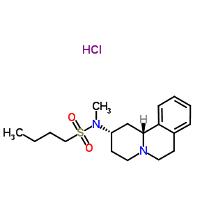 82059-49-2  N-[(2S,11bR)-1,3,4,6,7,11b-hexahydro-2H-pyrido[2,1-a]isoquinolin-2-yl]-N-methylbutane-1-sulfonamide hydrochloride (1:1)