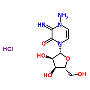 83831-25-8  (3E)-4-amino-3-imino-1-(beta-D-ribofuranosyl)-3,4-dihydropyrazin-2(1H)-one hydrochloride (1:1)