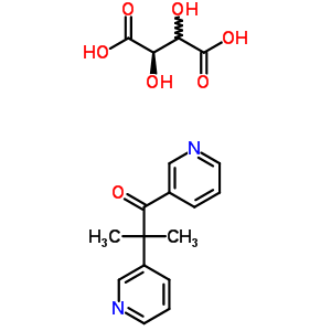 908-35-0  (2R)-2,3-dihydroxybutanedioic acid - 2-methyl-1,2-di(pyridin-3-yl)propan-1-one (1:1)