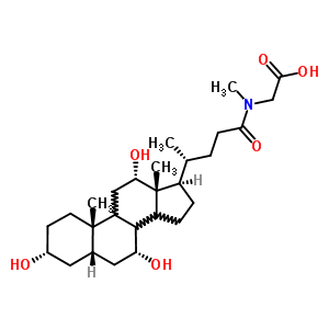 93790-70-6  N-methyl-N-[(3alpha,5beta,7alpha,8xi,9xi,12alpha,14xi)-3,7,12-trihydroxy-24-oxocholan-24-yl]glycine