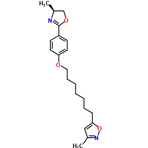 98102-61-5  3-methyl-5-(7-{4-[(4S)-4-methyl-4,5-dihydro-1,3-oxazol-2-yl]phenoxy}heptyl)-1,2-oxazole