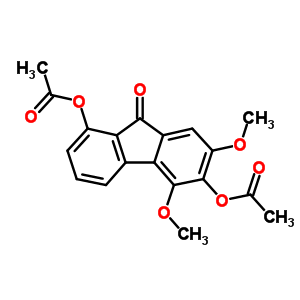 98665-32-8  5,7-dimethoxy-9-oxo-9H-fluorene-1,6-diyl diacetate