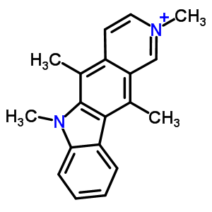 99759-40-7  2,5,6,11-tetramethyl-6H-pyrido[4,3-b]carbazol-2-ium