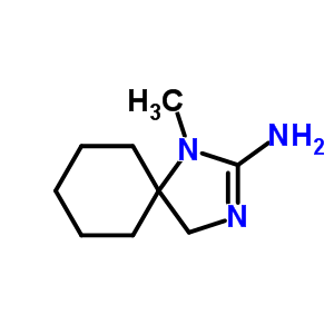 120119-16-6  1-methyl-1,3-diazaspiro[4.5]dec-2-en-2-amine