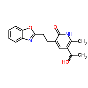 145328-90-1  3-[2-(1,3-benzoxazol-2-yl)ethyl]-5-(1-hydroxyethyl)-6-methylpyridin-2(1H)-one