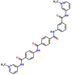 146426-41-7  1-methyl-3-[(3-{[4-({4-[(1-methylpyridinium-3-yl)carbamoyl]phenyl}carbamoyl)benzoyl]amino}benzoyl)amino]pyridinium
