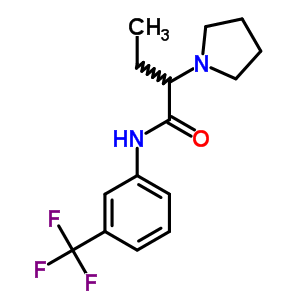 1894-74-2  2-(pyrrolidin-1-yl)-N-[3-(trifluoromethyl)phenyl]butanamide