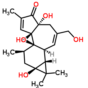 25090-75-9  (1aR,1bS,4aR,7aS,7bR,8R,9aS)-4a,7b,9a-trihydroxy-3-(hydroxymethyl)-1,1,6,8-tetramethyl-1,1a,1b,4,4a,7a,7b,8,9,9a-decahydro-5H-cyclopropa[3,4]benzo[1,2-e]azulen-5-one