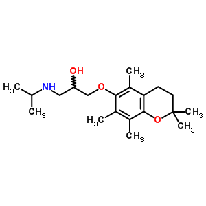 26322-65-6;36691-30-2  1-[(2,2,5,7,8-pentamethyl-3,4-dihydro-2H-chromen-6-yl)oxy]-3-(propan-2-ylamino)propan-2-ol