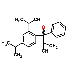 33574-16-2  8,8-dimethyl-7-phenyl-3,5-di(propan-2-yl)bicyclo[4.2.0]octa-1,3,5-trien-7-ol