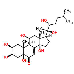 37321-04-3;38778-30-2  (2beta,3beta,5beta,11alpha,22R)-2,3,5,11,14,20,22-heptahydroxycholest-7-en-6-one