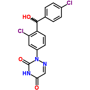 38561-06-7  2-{3-chloro-4-[(4-chlorophenyl)(hydroxy)methyl]phenyl}-1,2,4-triazine-3,5(2H,4H)-dione
